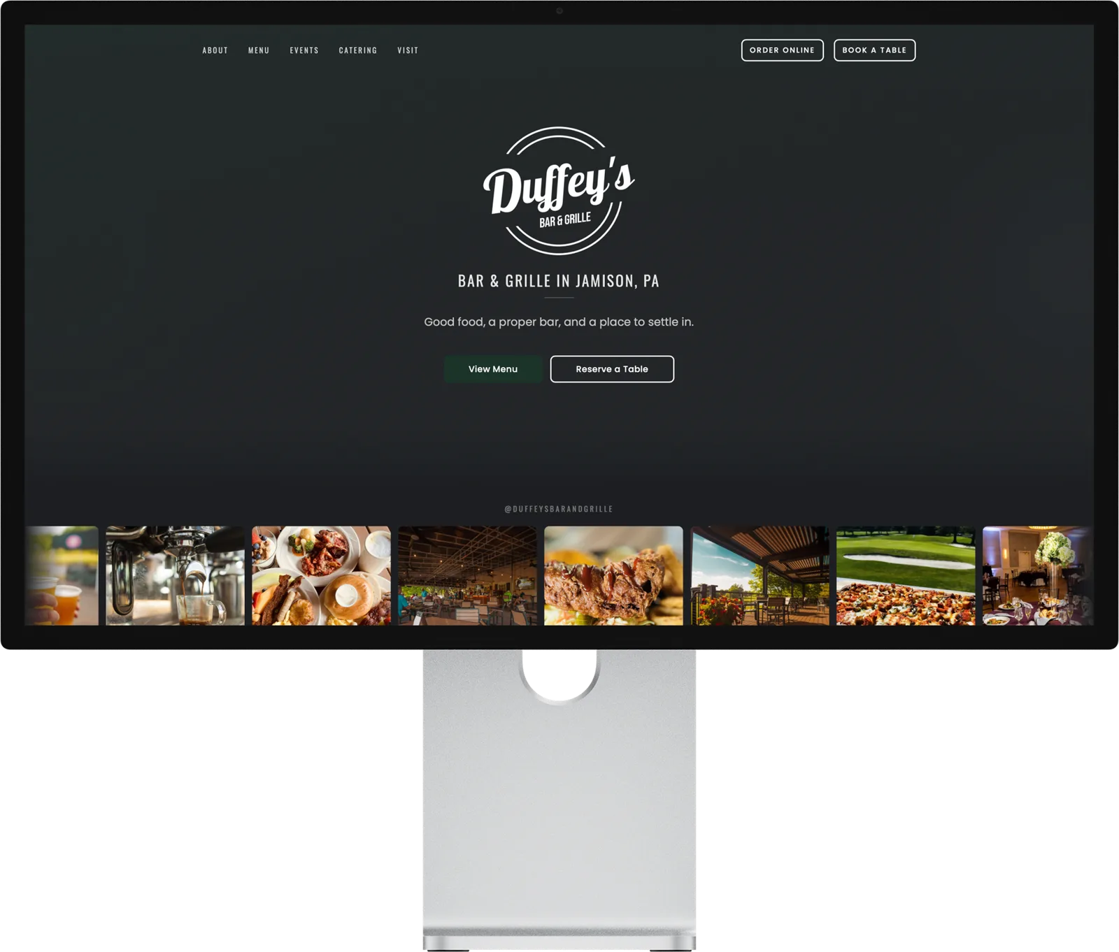 Duffey's Bar & Grille · Website Design
