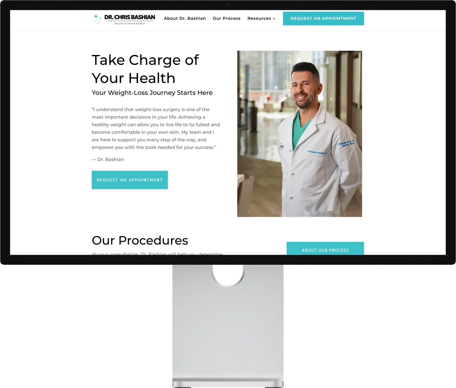 Bashian Bariatric · Website Design