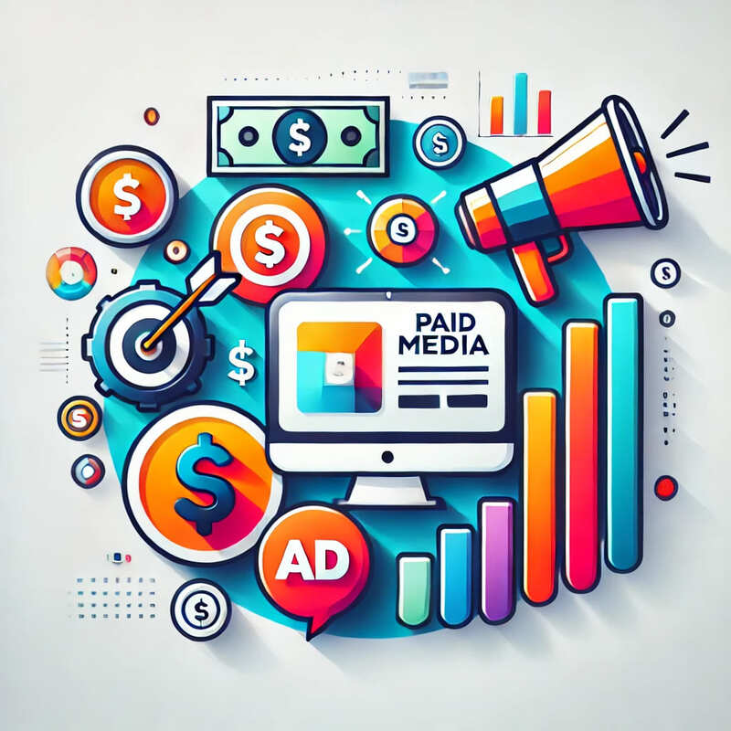 graphic for advertising and paid media