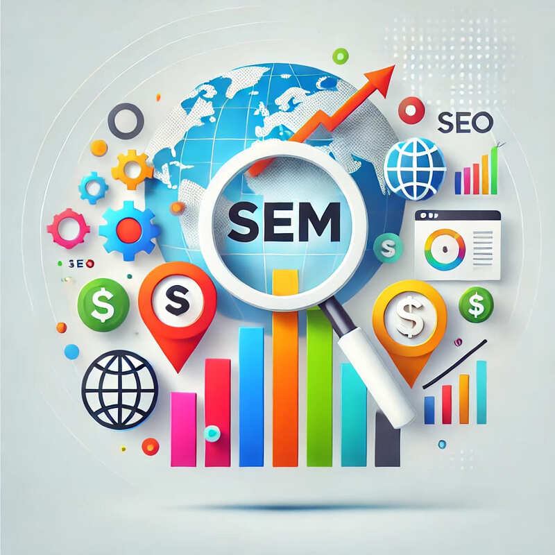 graphic for SEM and SEO