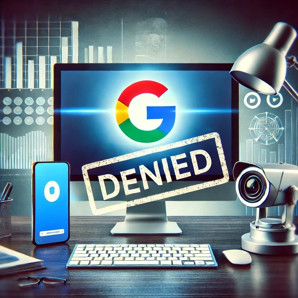 Image showing a Google Business Profile video verification denial